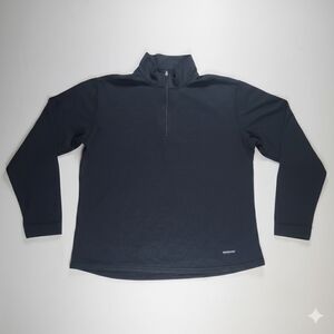 Patagonia Capilene Midweight 1/4 Zip Medium Black Technical Baselayer Essential